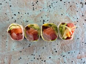 Sashimi roll trzy ryby
